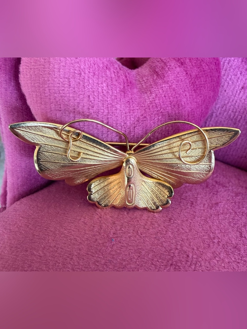 Vintage Giovanni  Gold Butterfly Brooch Pin